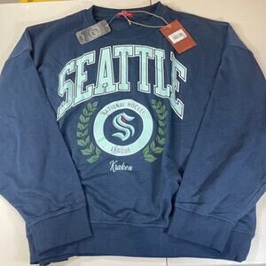 Seattle Kraken Mitchell & Ness Women's Crewneck Sweatshirt